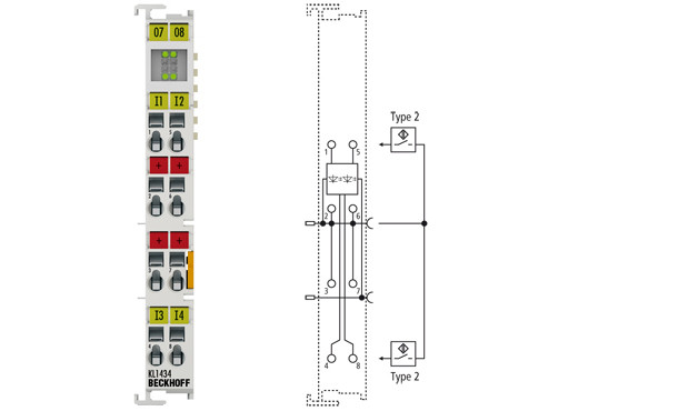KL1434 | 4-channel digital input terminal 24 V DC - фото 1 - id-p101664711