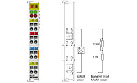 KL1352 | 2-channel digital input terminal 24 V DC for NAMUR sensors