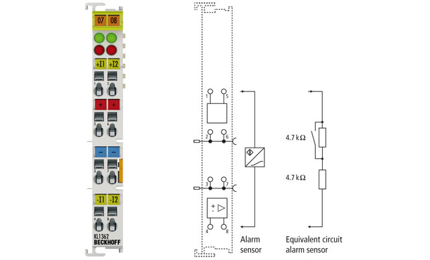 KL1362 | 2-channel digital input terminal for break-in alarm - фото 1 - id-p101664722