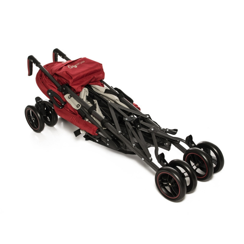Детская прогулочная коляска-трость Baby Care City Style красная - фото 7 - id-p101703453