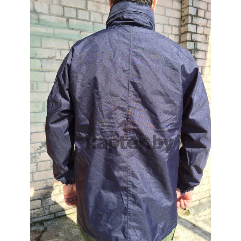 Куртка непромокаемая мембранная Военной академии Saint-Cyr Франция, Тёмно-синяя, б/у. - фото 4 - id-p101704867