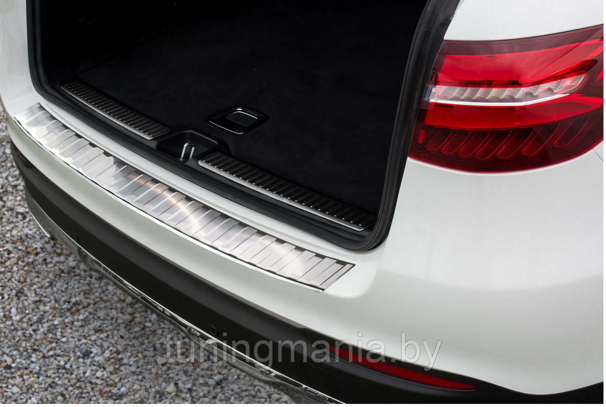 Накладка на задний бампер Mercedes GLC 2015- (coupe) - фото 1 - id-p101706721