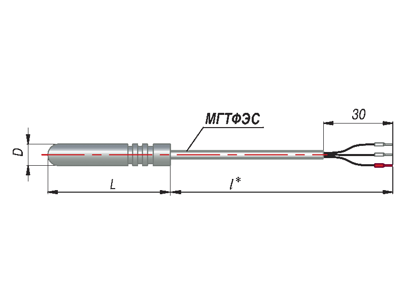 ДТС414-PT100 датчик-преобразователь термосопротивления с кабельным выводом