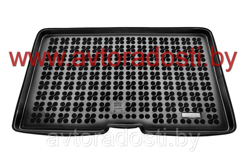 Коврик в багажник для Renault Captur (2013-2019) нижний уровень / Рено Каптюр [231373] (Rezaw-Plast)