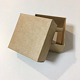 Коробка подарочная крафт 70х70х40 мм., фото 2