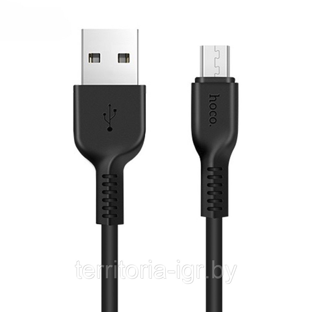 Дата-кабель X20 Flash Micro USB 2A. 3м. черный Hoco - фото 2 - id-p101720206