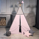 Серо-розовый с треугольниками, фото 2