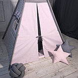 Серо-розовый с треугольниками, фото 5