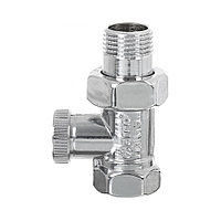 Клапан запорный радиаторный 1/2" х 1/2" хромированный TEIDE PLUS arco