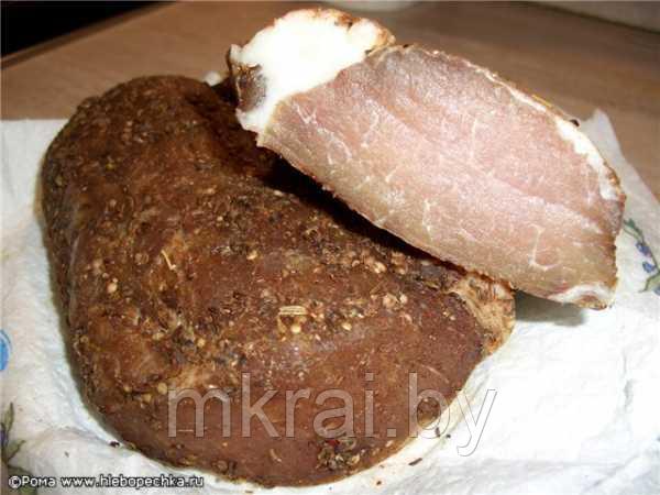 "Свинина по-домашнему", продукт из свинины соленый на шкуре
