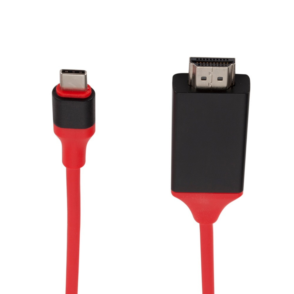 Кабель Type-C - HDMI 2м, красный (a41-00161-a56-11) - фото 4 - id-p101757943