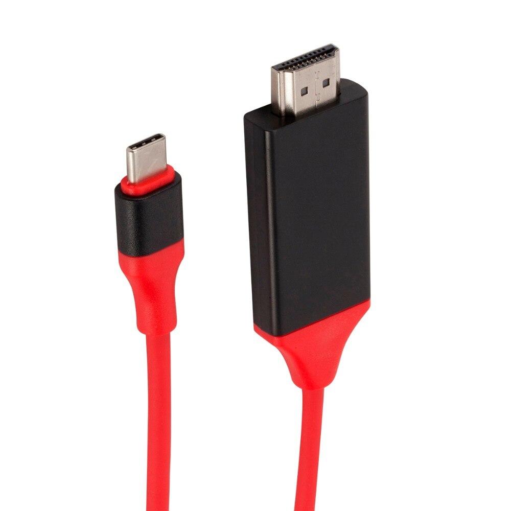 Кабель Type-C - HDMI 2м, красный (a41-00161-a56-11) - фото 5 - id-p101757943