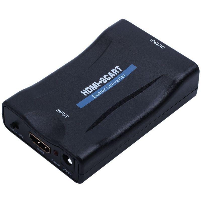 Конвертер HDMI - SCART - Адаптер+USB кабель, Вход HDMI - Выход SCART + с внешним питанием