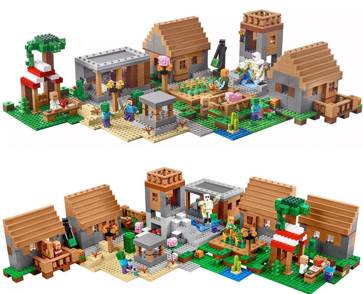 Конструктор Деревня Micro World Майнкрафт 1650 деталей (Minecraft 79351) - фото 5 - id-p50522323