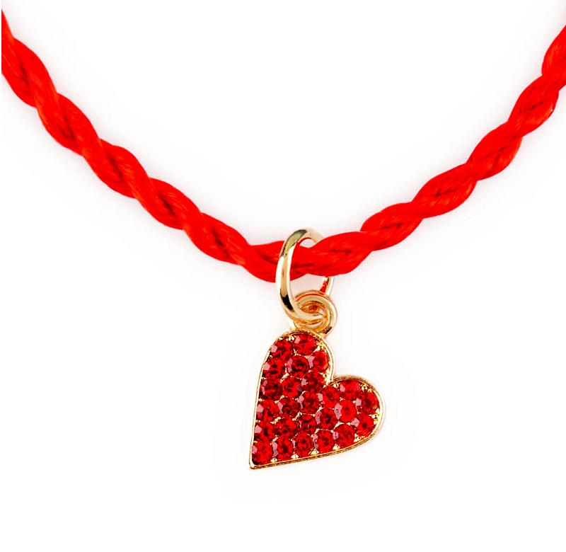Красная Нить «Прекрасное Сердце», браслет с подвеской