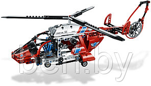 3355 Конструктор Decool "Спасательный вертолет", 407 деталей, аналог Lego Technic 8068
