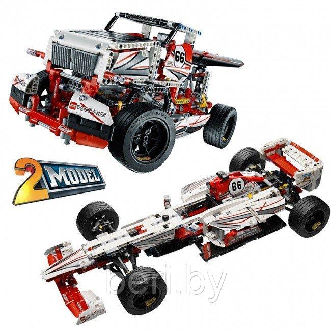 3366 Конструктор Decool "Гоночный автомобиль Гран-При 2 в 1", 1219 деталей, аналог LEGO Technic 42000