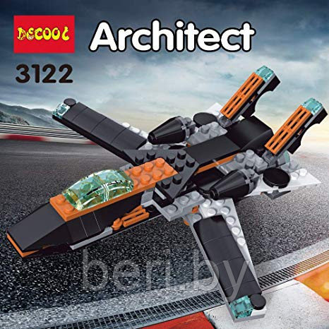 3122 Конструктор Decool Architect "Транспорт 36 в 1", 256 деталей, аналог Лего - фото 5 - id-p101801884