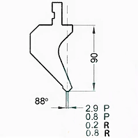 Пуансон универсальный PS 1014/88°