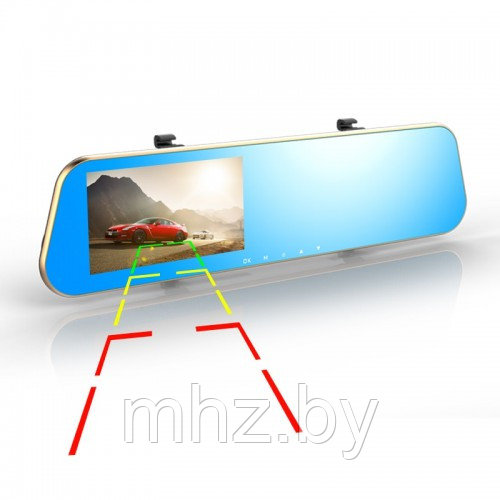 Зеркало-видеорегистратор сенсорный с камерой заднего вида L905C - фото 4 - id-p101809854