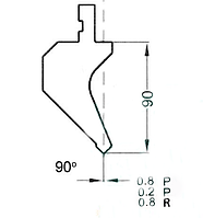 Пуансон универсальный PS 1014/90°