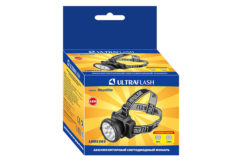 Светодиодный налобный фонарь Ultraflash LED5365 - фото 2 - id-p101813305