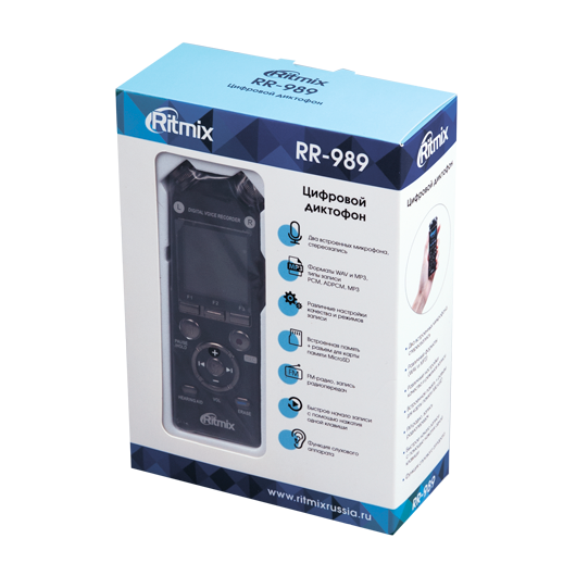 Цифровой диктофон Ritmix RR-989 8GB - фото 5 - id-p101815502