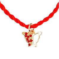 Красная Нить «Бабочка», браслет с подвеской №116