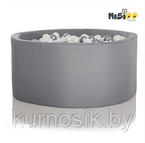 Сухой бассейн с шариками MISIOO круглый 115х50 (серый)