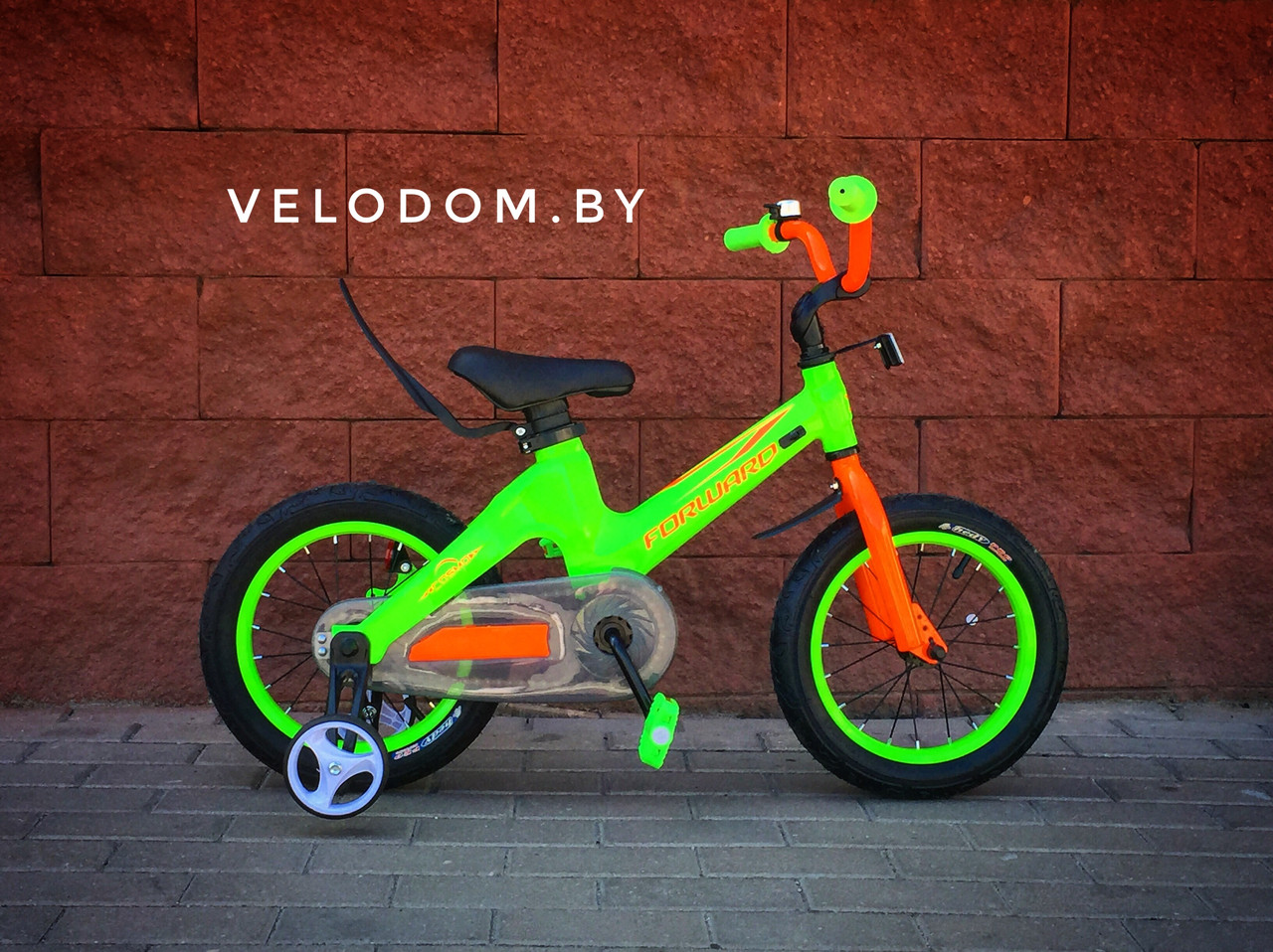 Велосипед детский Forward Cosmo 14" зеленый - фото 3 - id-p100985406
