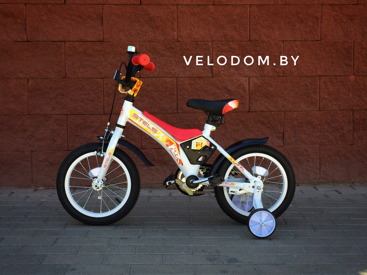 Велосипед детский Stels Jet 14" Z010 бело-красный