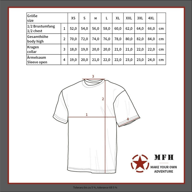 Футболка US T-Shirt Германия, 170г /м², M95 CZ Тарн. - фото 2 - id-p101835453