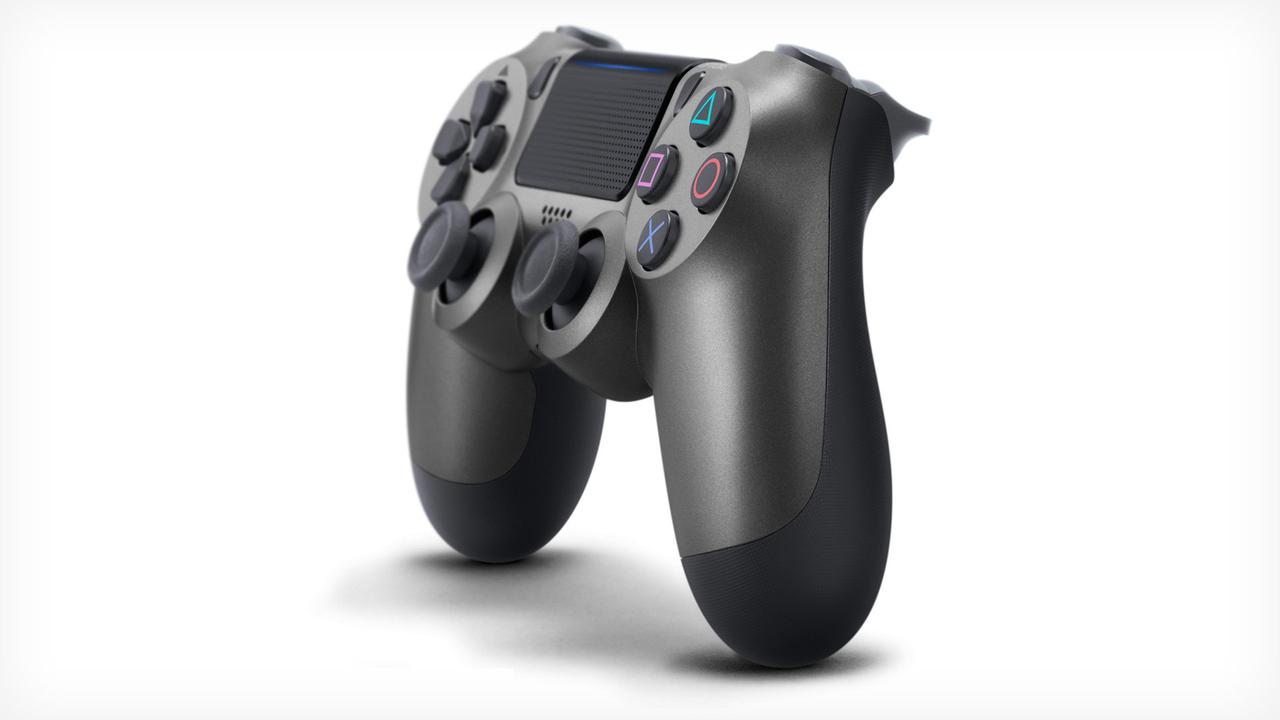 Беспроводной геймпад DualShock 4 Wireless Controller V2 (PS4, копия), стальной черный - фото 2 - id-p101875072