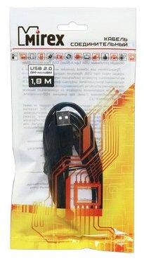 Кабель USB - MicroUSB Mirex, 1,8 м, черный (Для подзарядки геймпада) - фото 1 - id-p101876303