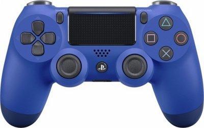 Беспроводной геймпад DualShock 4 Wireless Controller V2 (PS4, копия), синяя волна - фото 1 - id-p101878405