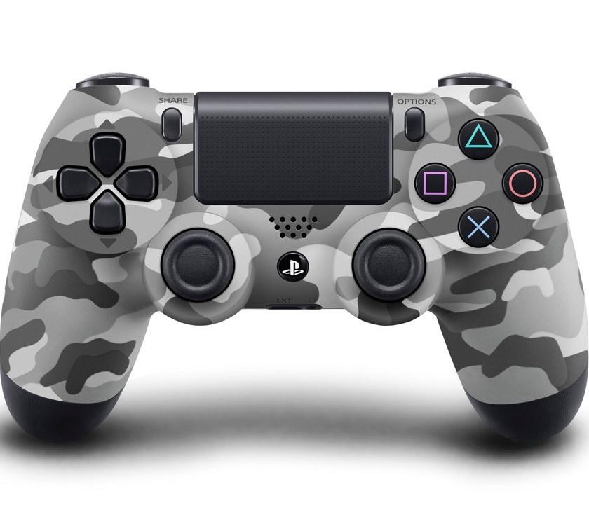 Беспроводной геймпад DualShock 4 Wireless Controller V2 (PS4), белый камуфляж - фото 1 - id-p101878500