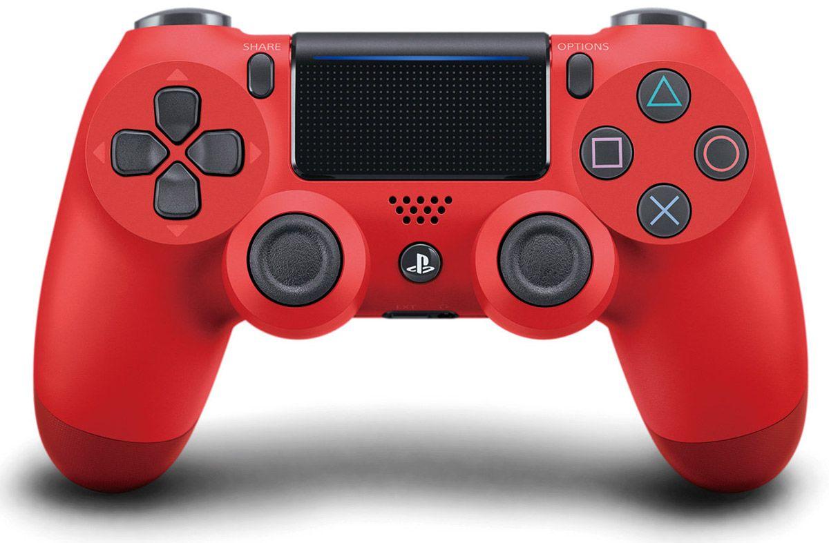 Беспроводной геймпад DualShock 4 Wireless Controller V2 (PS4, копия), красная лава - фото 3 - id-p101878572