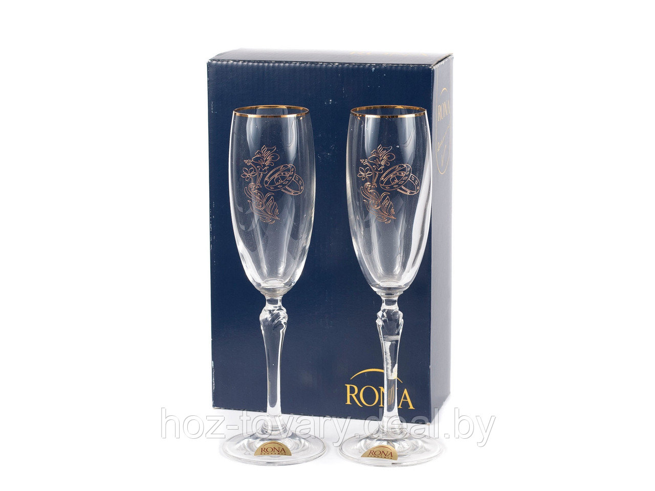 LUCIA 2227/24797/160 мл - набор свадебных бокалов для шампанского 2 шт. по 160 мл - фото 1 - id-p101649708