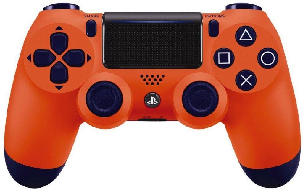 Беспроводной геймпад DualShock 4 Wireless Controller V2 (PS4, копия), оранжевый закат - фото 1 - id-p101880773