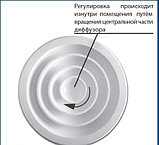 Круглый алюминиевый веерный диффузор ДФА 200, фото 3