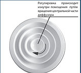 Круглый алюминиевый веерный диффузор ДФА 250, фото 3