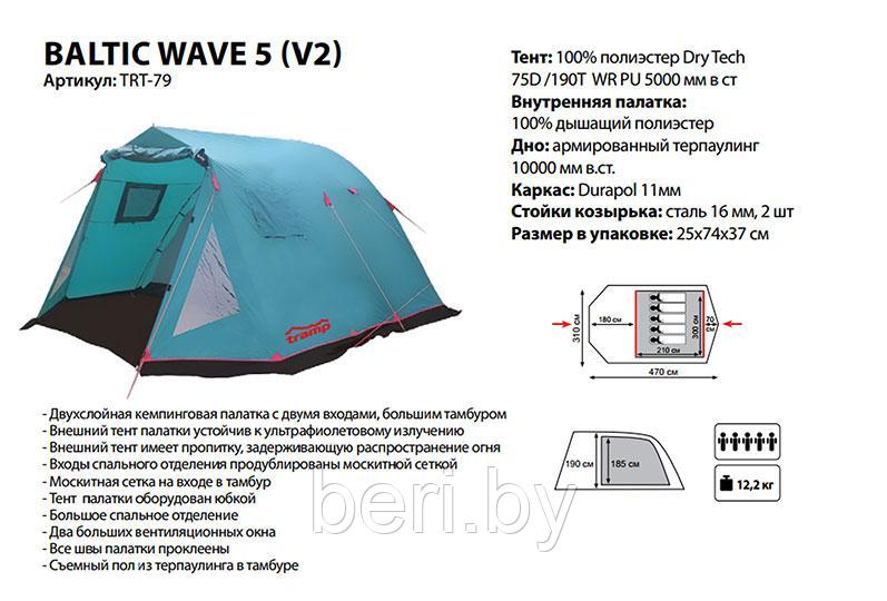 TRT-79 Tramp пятиместная палатка Baltic Wave 5 V2 - фото 3 - id-p101889004
