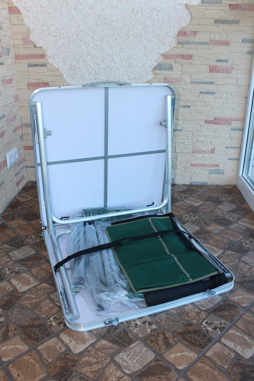 Стол-чемодан Outventure (120х60х70 с сеткой) и 4 стула - фото 5 - id-p101889263