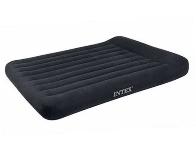 Надувной матрас кровать Intex 137x191x30(25) с подголовником
