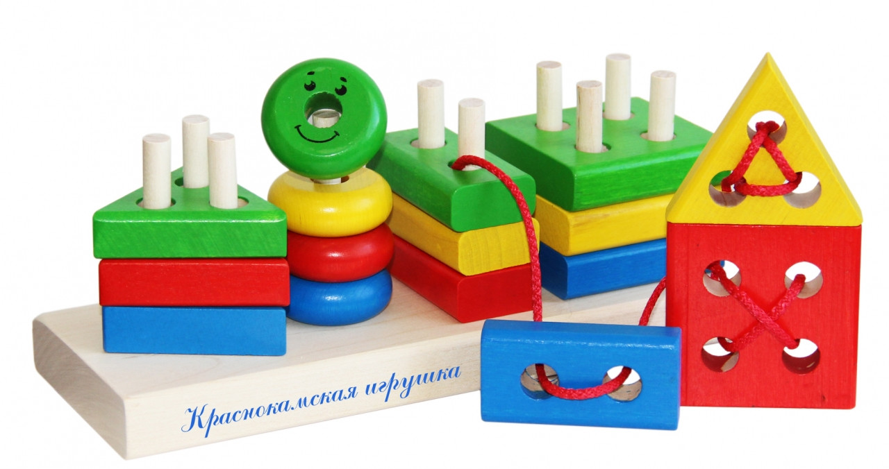 Деревянная игрушка Геометрик - фото 1 - id-p101890837