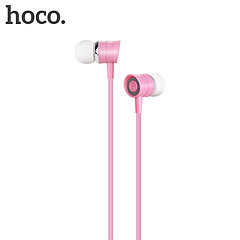 Наушники Hoco M37 с микрофоном (1.2 м) Розовые