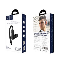 Bluetooth-гарнитура Hoco E26 цвет: черный (Bluetooth 4.2; режим разговора - 3 ч., ожидания- 70 ч., 5