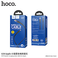 Дата-кабель Hoco U39 Rapid Lightning (1.0 м) Синий-черный