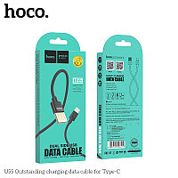 Дата-кабель Hoco U55 Outstanding charging data cable Type-C (1.2 м) Черный