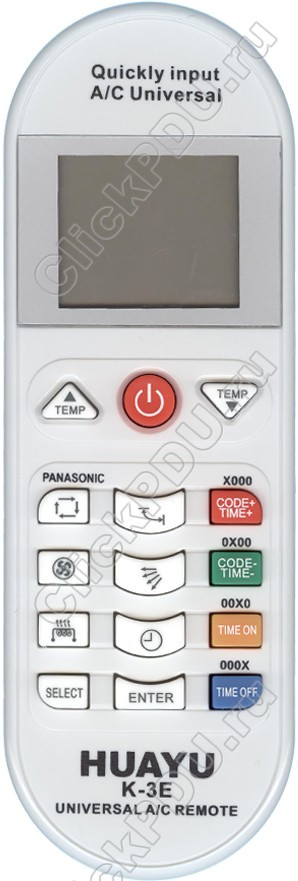 Huayu K-3E для кондиционеров Universal A/C Remote 5000 в 1 (серия HAR077) - фото 1 - id-p40012965